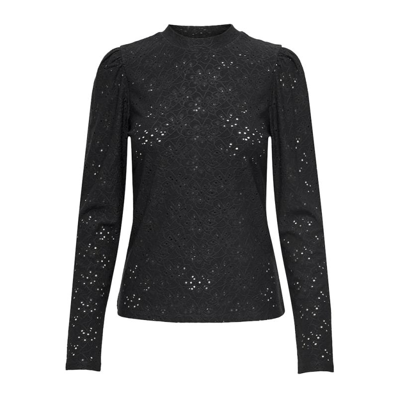 Dame Bluse Onlsmilla   Black fra Only