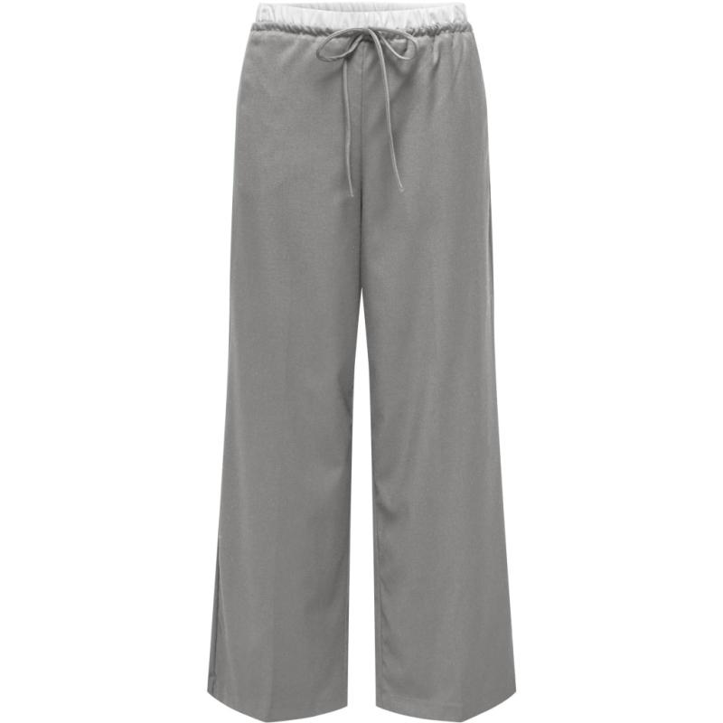 Dame Bukser Onltille   Light Grey Melange fra Only
