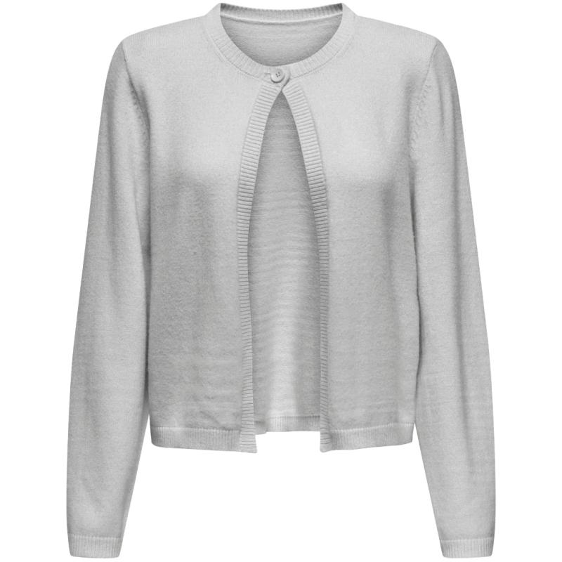 Dame Cardigan Onllana   Light Grey Melange fra Only