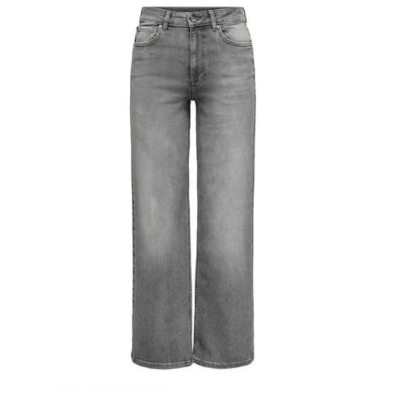 Dame Jeans Onlmadison Light Grey Denim fra Only