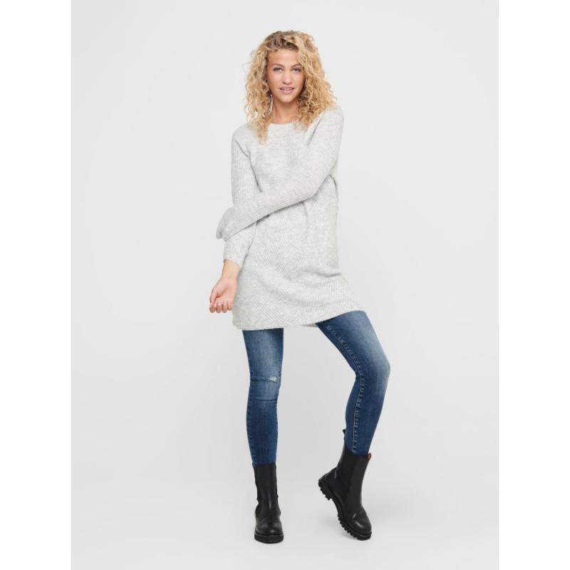 Dame Kjole Carol   Light Grey Melange fra Only
