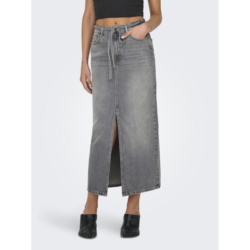 Dame Nederdel Onlgianna Medium Grey Denim fra Only