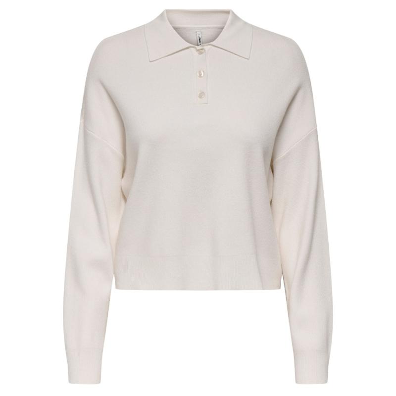 Dame Polo Onllucy Cloud Dancer fra Only