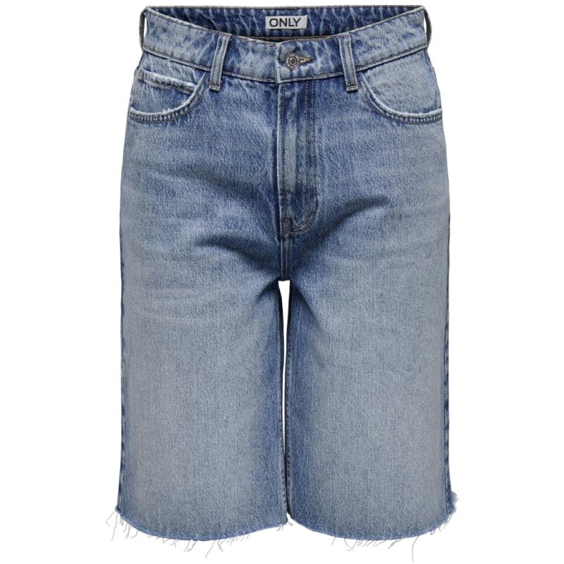 Dame Shorts Onlcaro   Medium Blue Denim fra Only