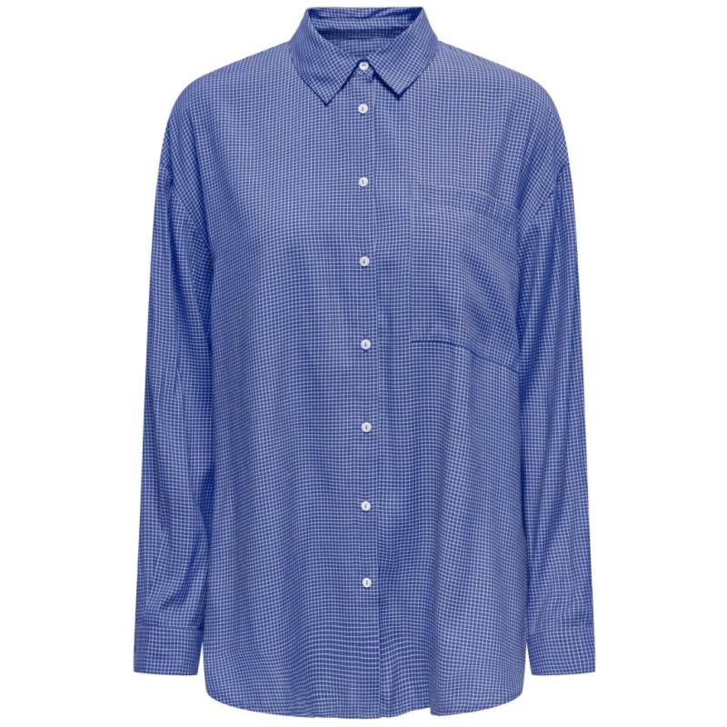 Dame Skjorte Onlmaggie   Amparo Blue White fra Only