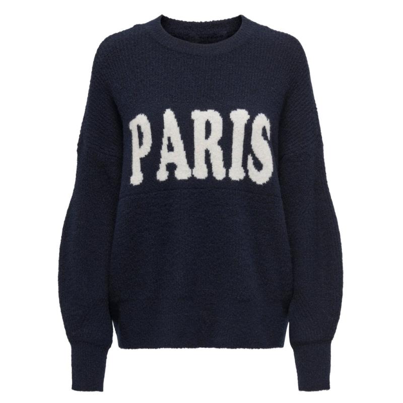 Dame Strik Onlparri Dark Navy fra Only