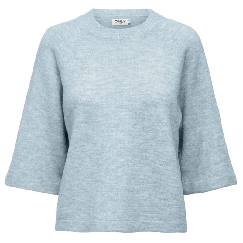 Dame Strik Onlsimoni   Cashmere Blue Melange fra Only