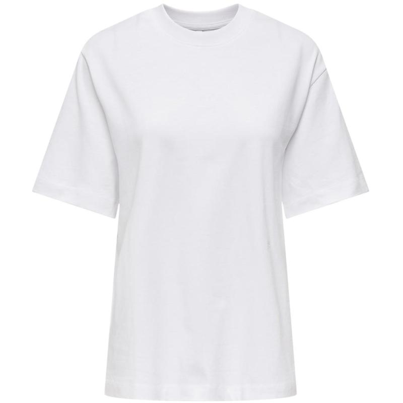 Dame T Shirt Onlmanhattan Bright White fra Only