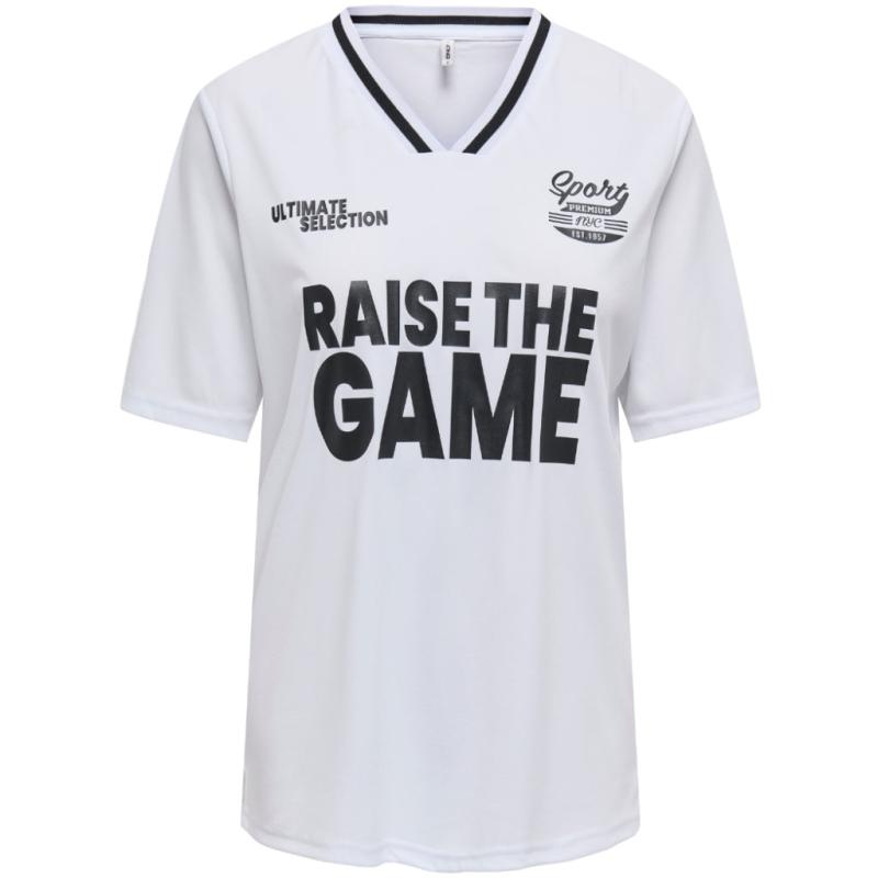 Dame T Shirt Onlnadine   Bright White Game fra Only