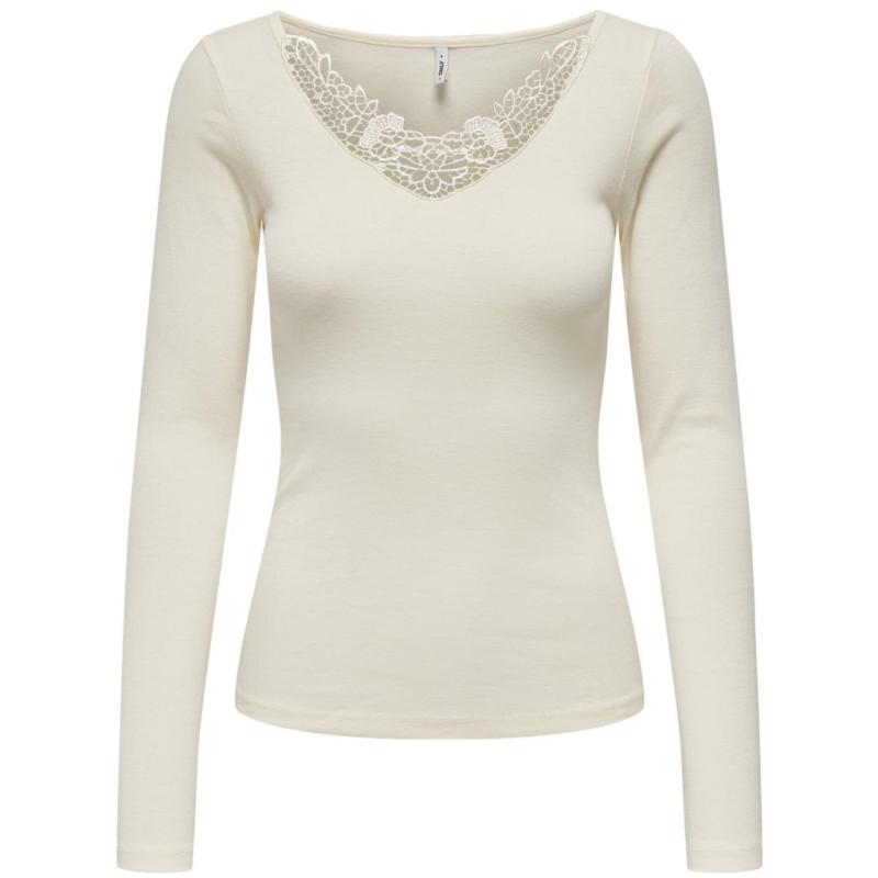 Dame Top Onlkira   Cloud Dancer fra Only