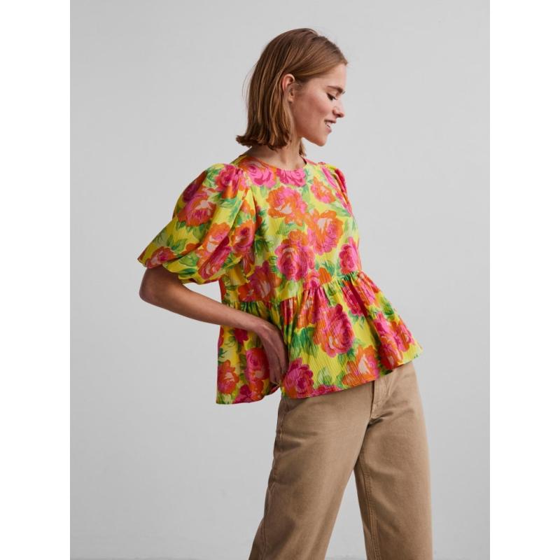 X Ditte Estrup Pcasta 2 4 Top D2d   Golden Kiwi Flower fra Pieces