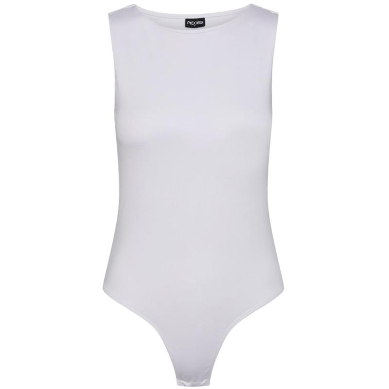 Dame Bodystocking Top Pcneja Bright White fra Pieces