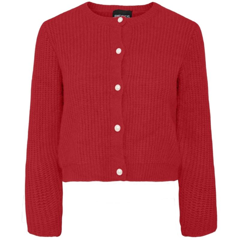 Dame Cardigan Pcjyda   High Risk Red fra Pieces