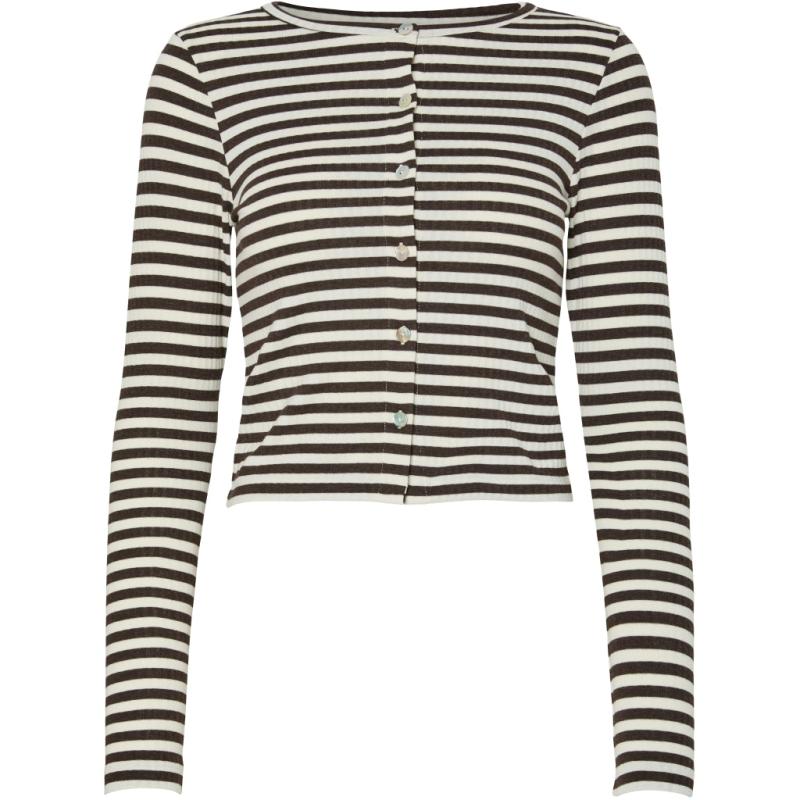 Dame Cardigan Pclaya   Chicory Coffee Coconut Milk fra Pieces