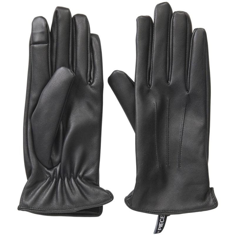 Dame Handsker Pccellie   Black fra Pieces
