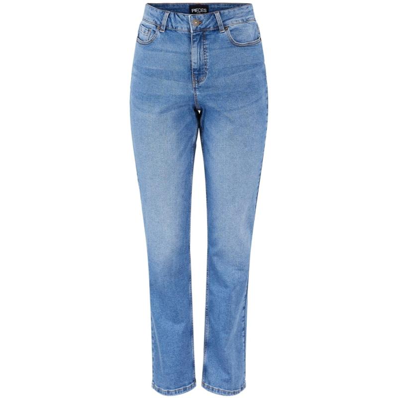 Dame Jeans Pcluna Medium Blue Denim fra Pieces