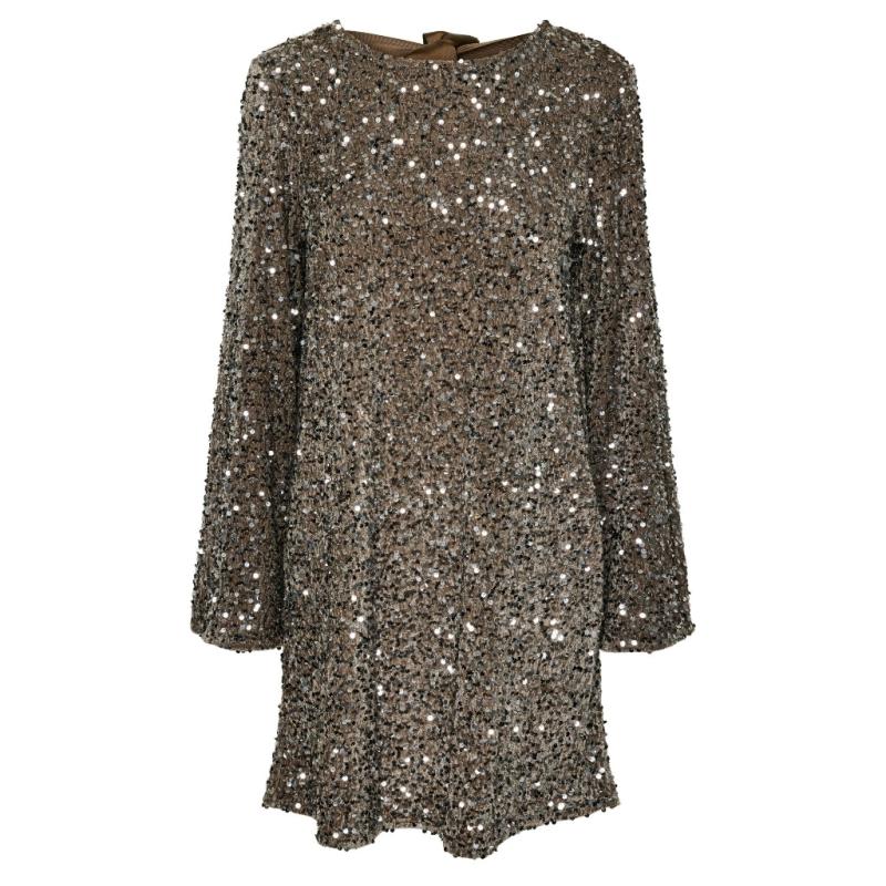Dame Kjole Pckam   Morel Silver Sequins fra Pieces
