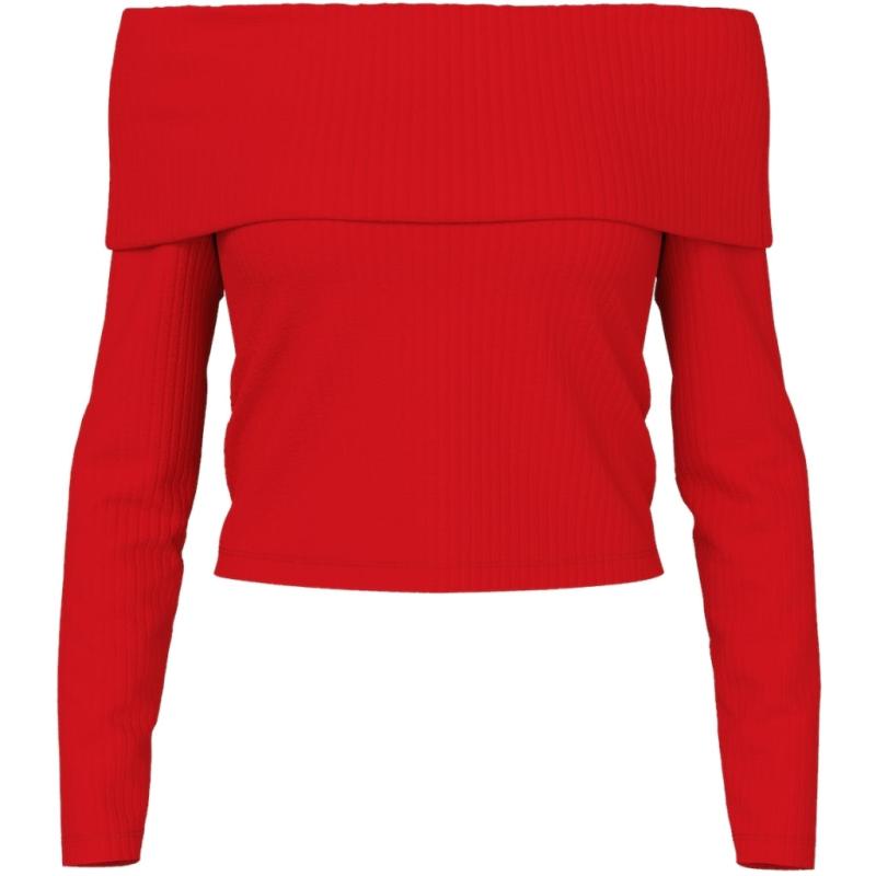 Dame Top Pclaya High Risk Red fra Pieces