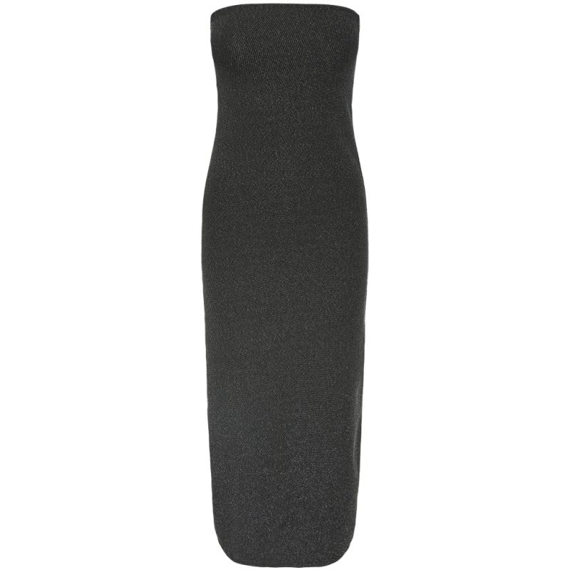Dame Kjole Pcnuvi Black Silver Lurex fra Pieces