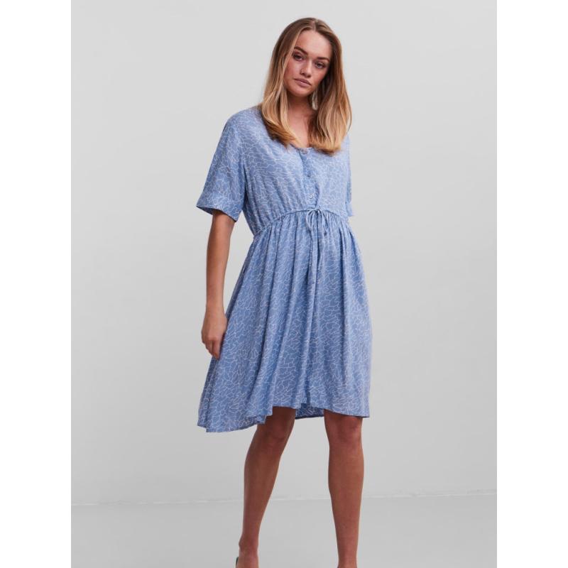 Dame Kjole Pcnya   Placid Blue White Waves fra Pieces