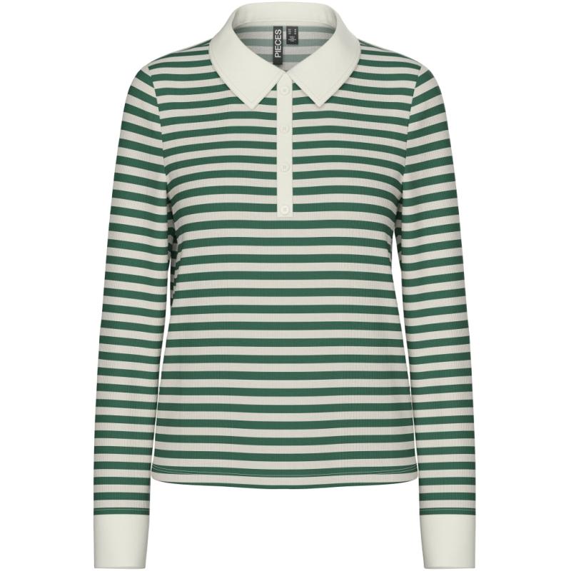 Dame Polo Pcdonna   Hunter Green Coconut Milk fra Pieces