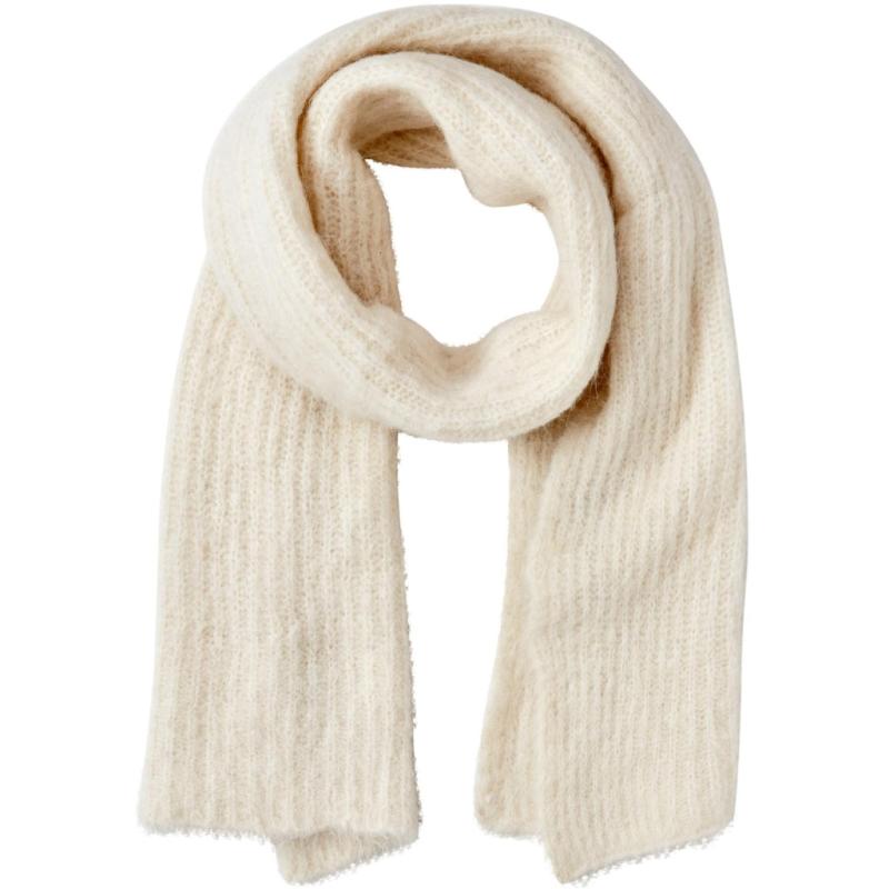Dame Scarf Pcbera   Cloud Dancer fra Pieces