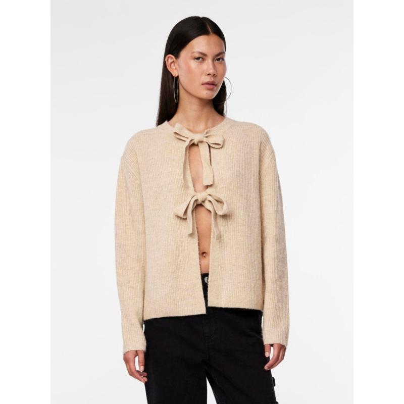 Dame Strik Pcsilly   White Pepper Melange fra Pieces