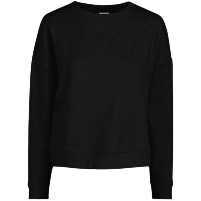 Dame Sweatshirt Pcchilli Black fra Pieces