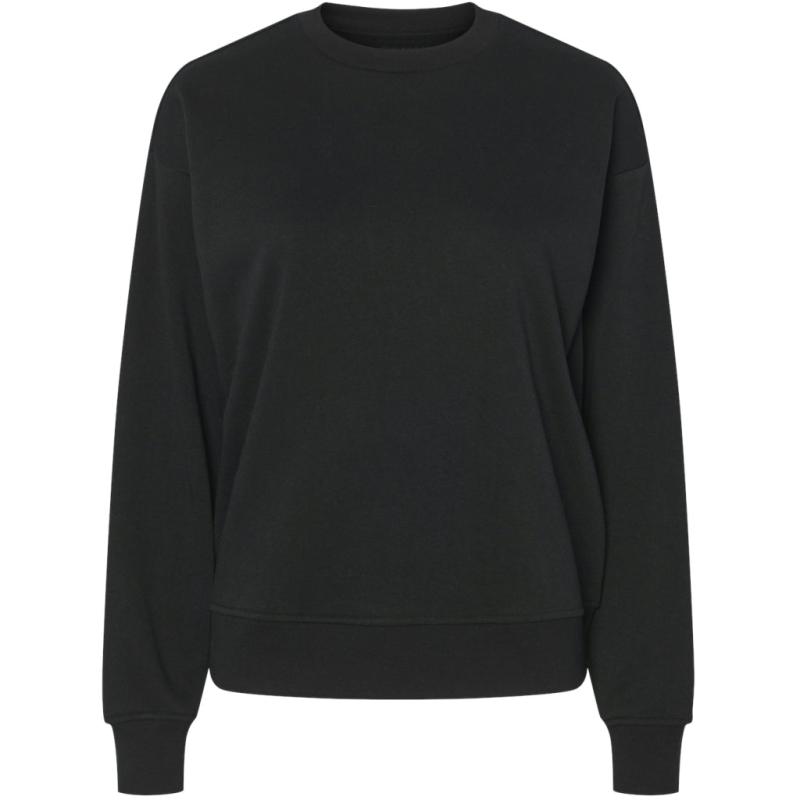 Dame Sweatshirt Pcchilli   Black fra Pieces