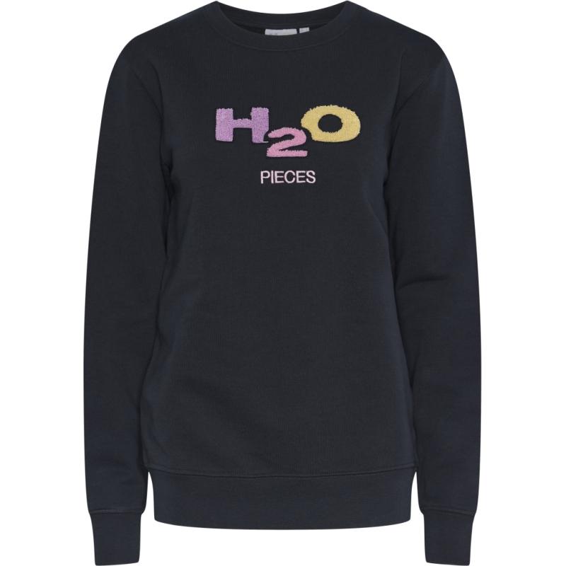 Dame Sweatshirt Pcmixtape   Navy Blazer H2o fra Pieces