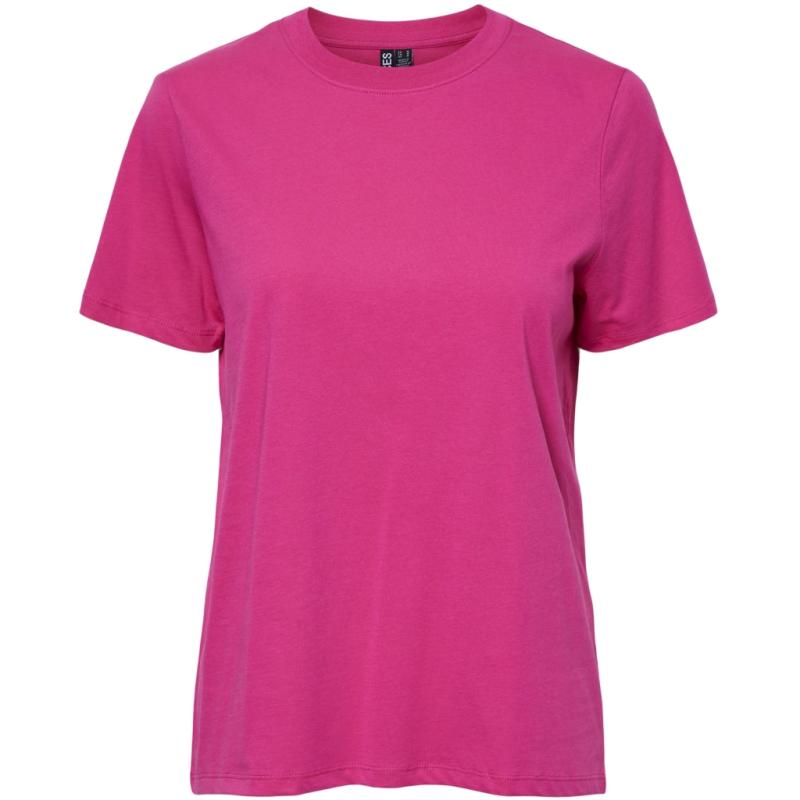 Dame T Shirt Pcria Beetroot Purple fra Pieces