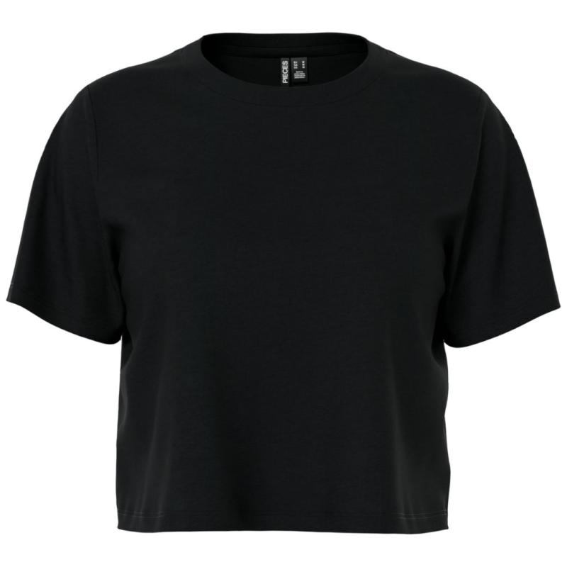 Dame T Shirt Pcsara Black fra Pieces