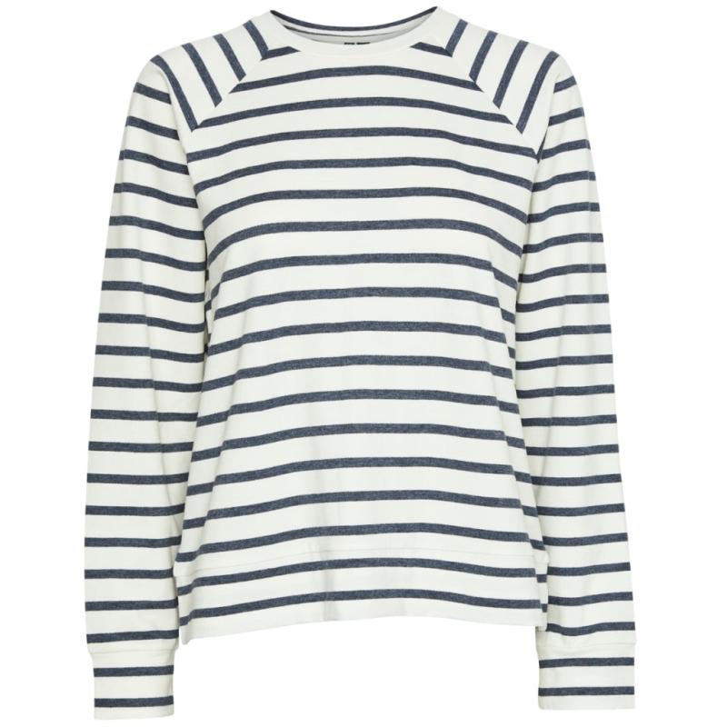 Dame Top Pcbibi   Navy Blazer Cloud Dancer fra Pieces