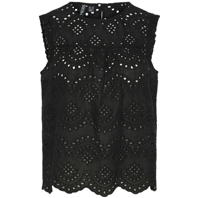 Dame Top Pcvilde   Black fra Pieces