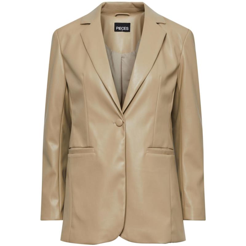 Pu Blazer Pcnicole   White Pepper fra Pieces