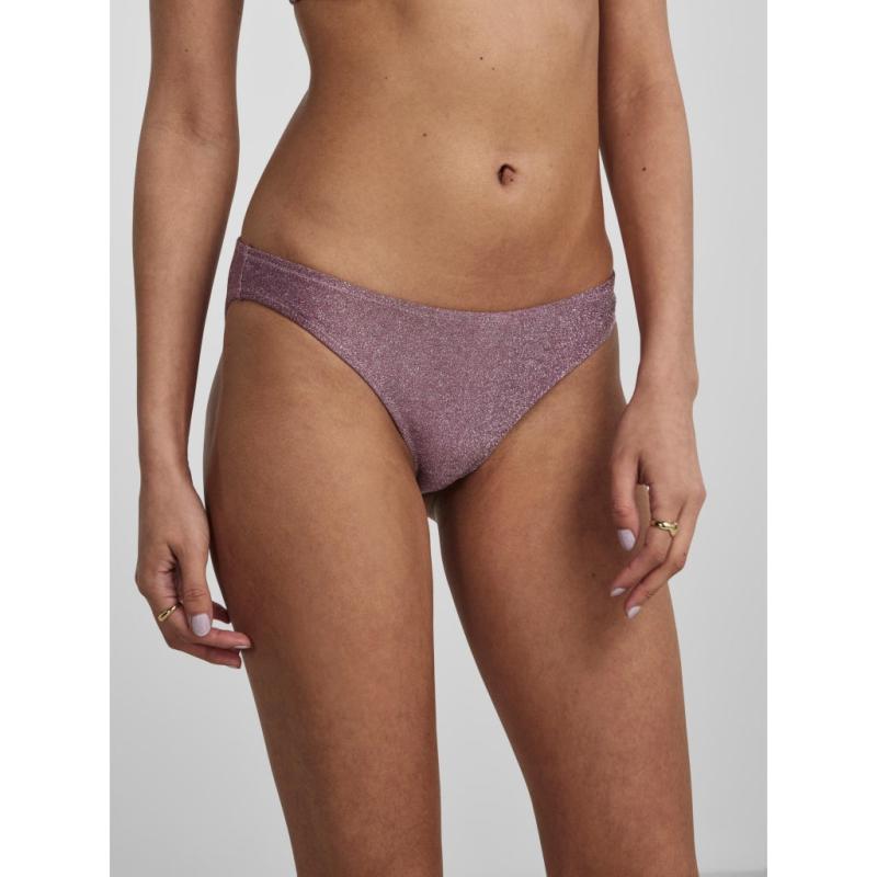 Dame Bikini Underdel Pcbling   Bordeaux Silver Lurex fra Pieces