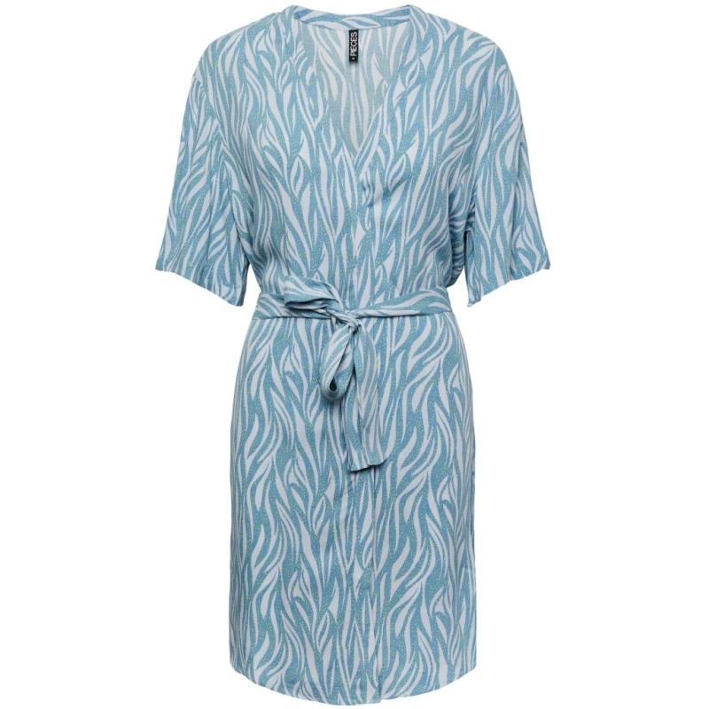 Dame Kimono Pcnya Kentucky Blue Graphic fra Pieces
