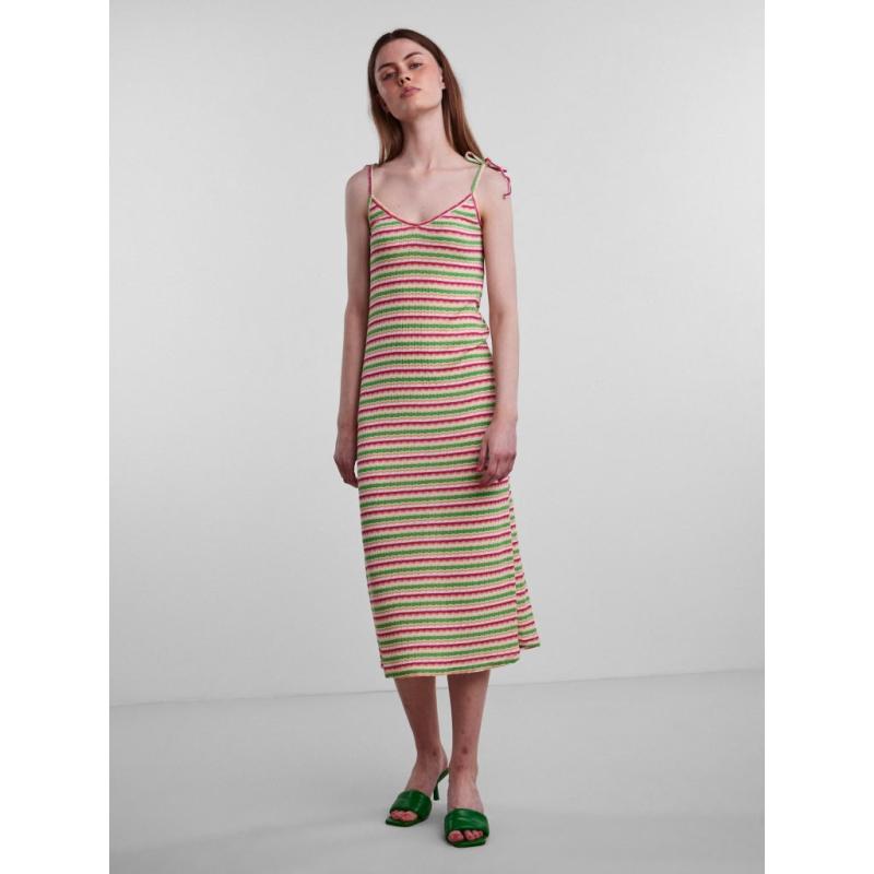 Dame Kjole Pcsadie Peach Cobbler Wavey Stripe fra Pieces