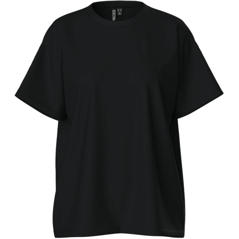 Dame T Shirt Pcskylar Black fra Pieces