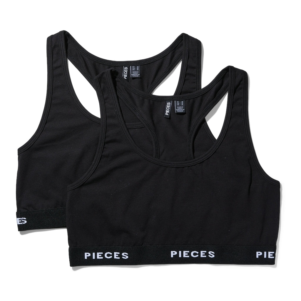 Dame Top Pclogo Black fra Pieces