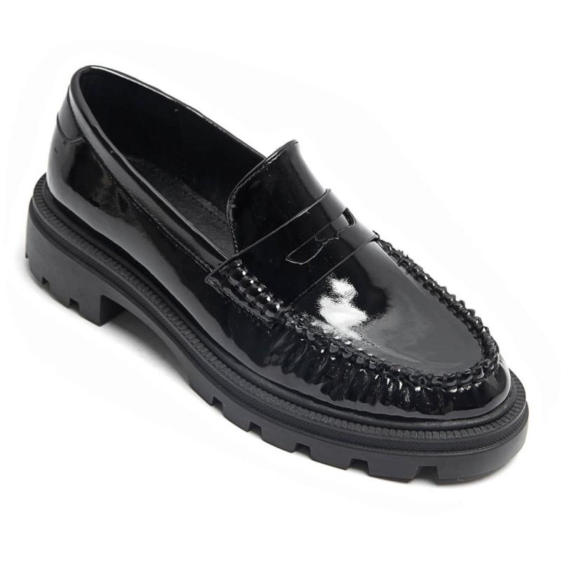 Solene Dame Loafers 7295   Black fra Shoes