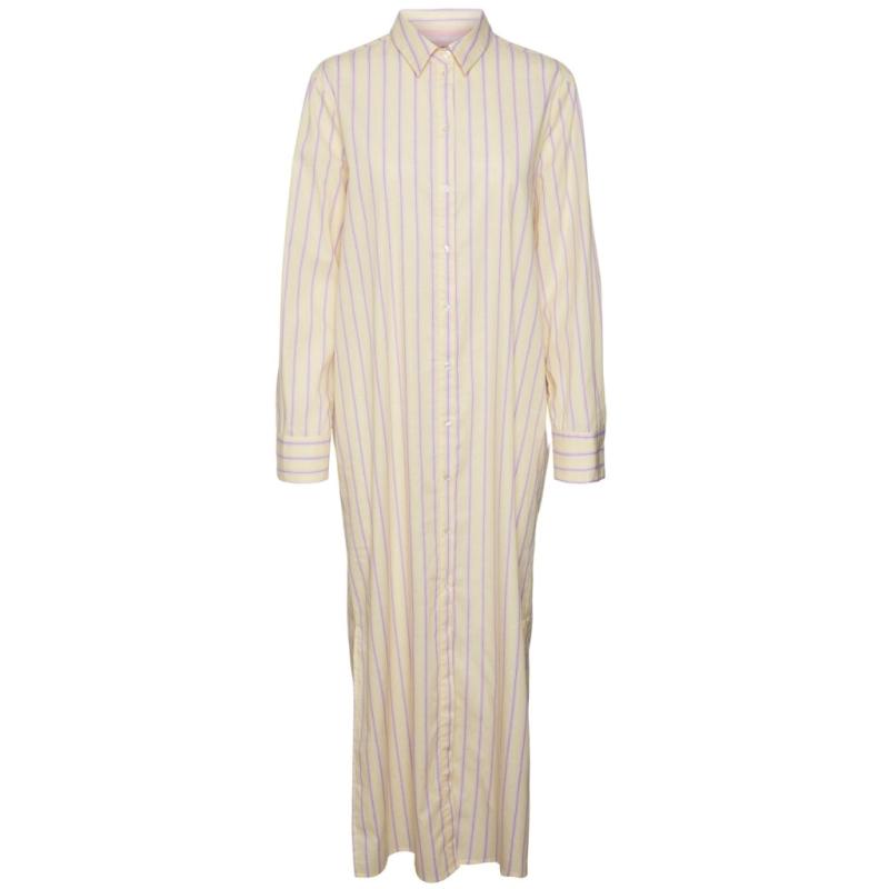 Somethingnew Dame Kjole Sncleo   Pale Banana Purple fra Vero Moda