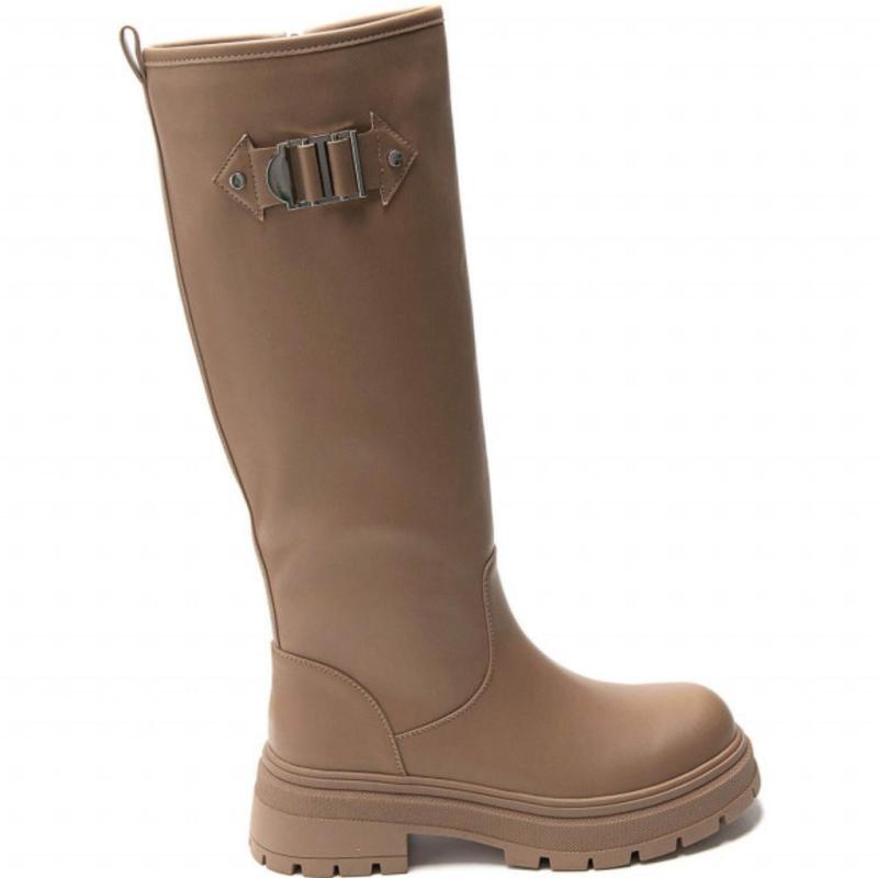 Sylviane Dame Støvler 1639   Kaki fra Shoes