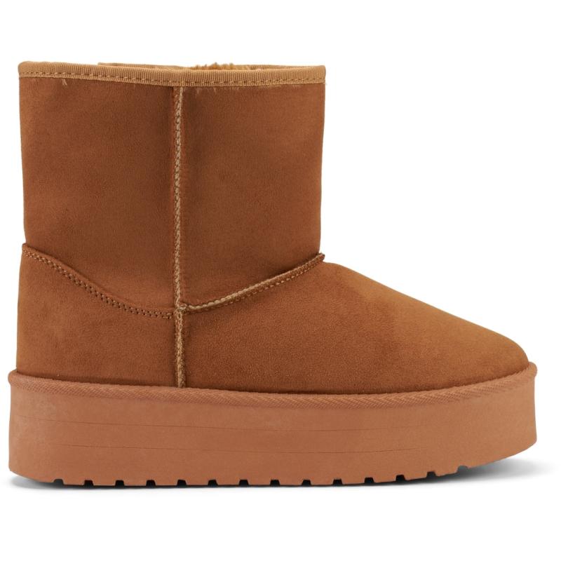 Tulle Dame Bamsestøvler 6432   Camel fra Shoes