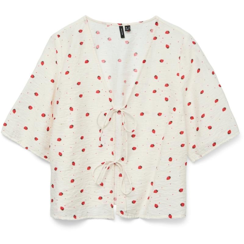 Dame Bluse Vmodette   Snow White Strawberry W. Dots fra Vero Moda