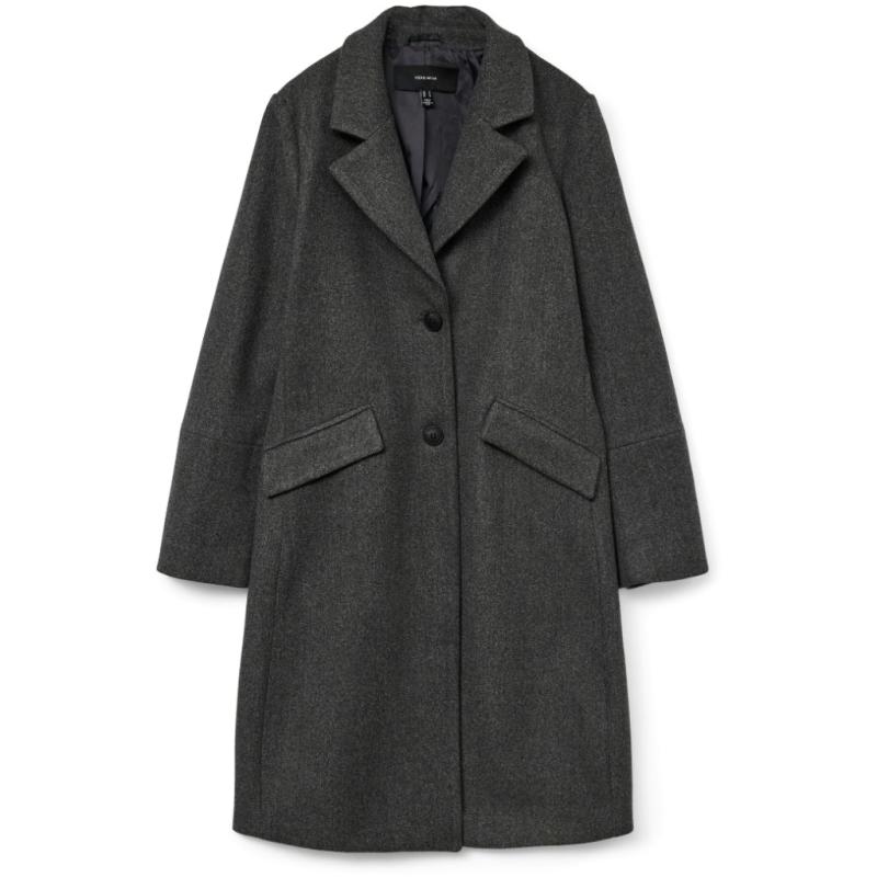 Dame Frakke Vmfortunesara   Dark Grey Melange fra Vero Moda
