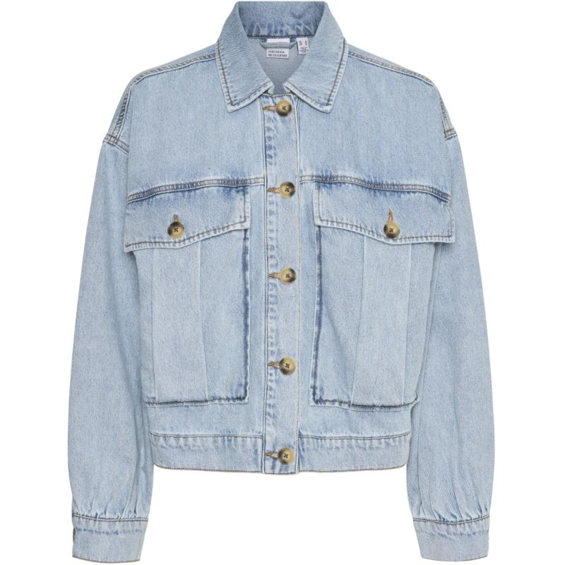Dame Jakke Vmsilka   Light Blue Denim fra Vero Moda