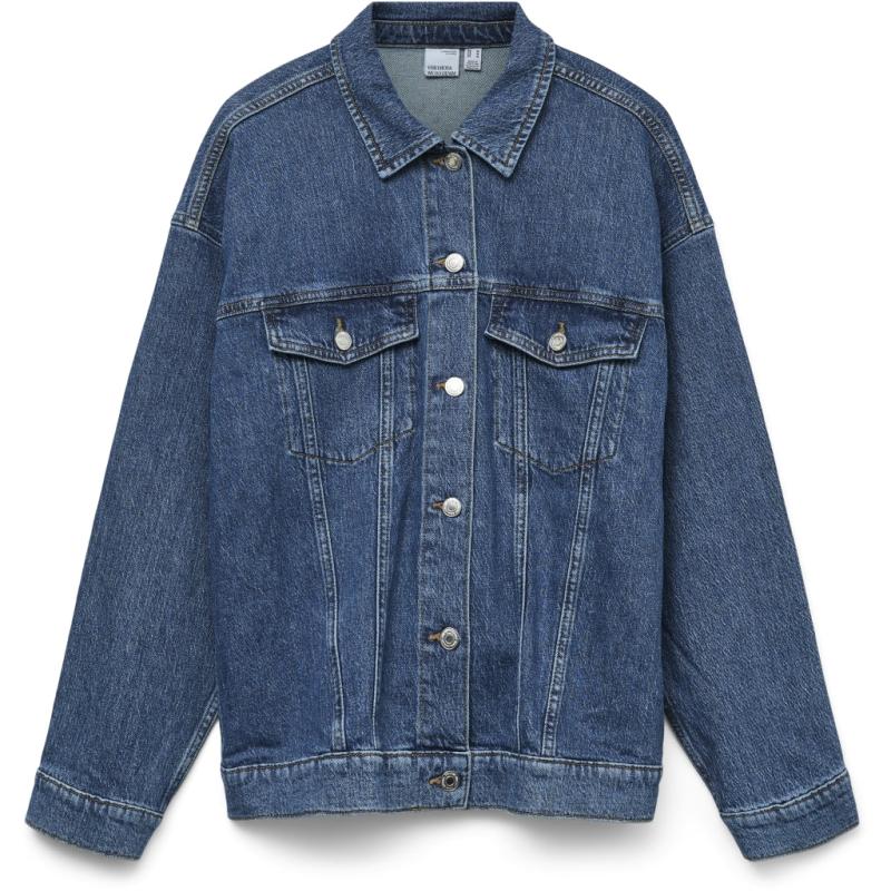 Dame Jakke Vmtessa   Medium Blue Denim Detail Ra380 fra Vero Moda