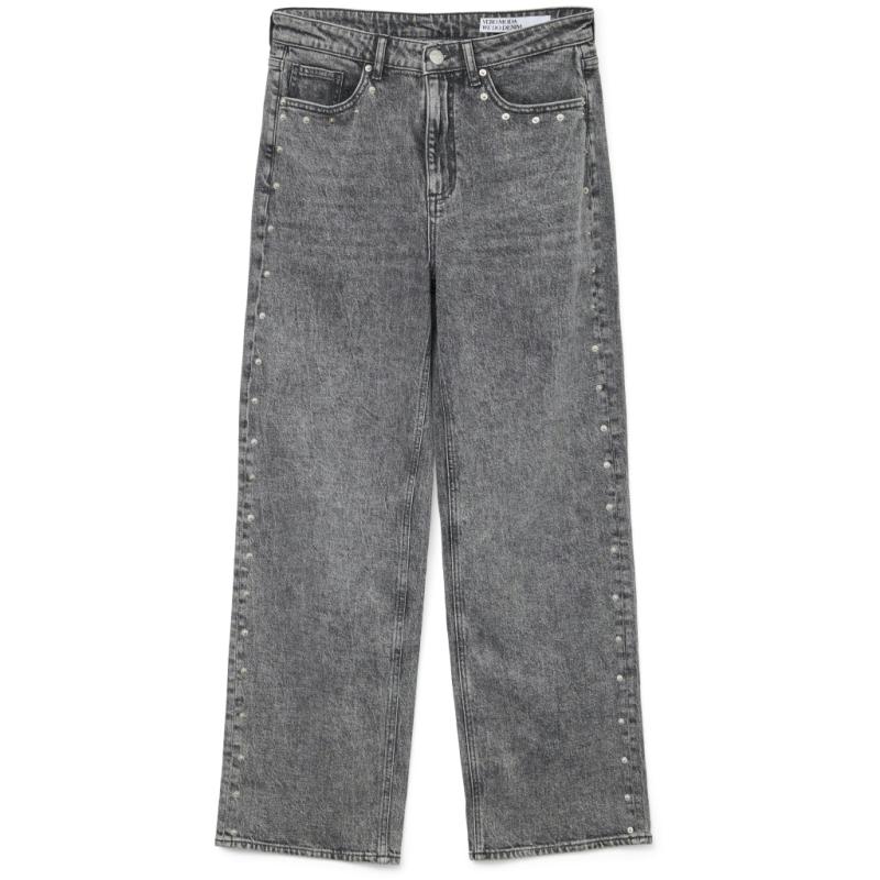 Dame Jeans Vmtessa Medium Grey Denim Rivets fra Vero Moda