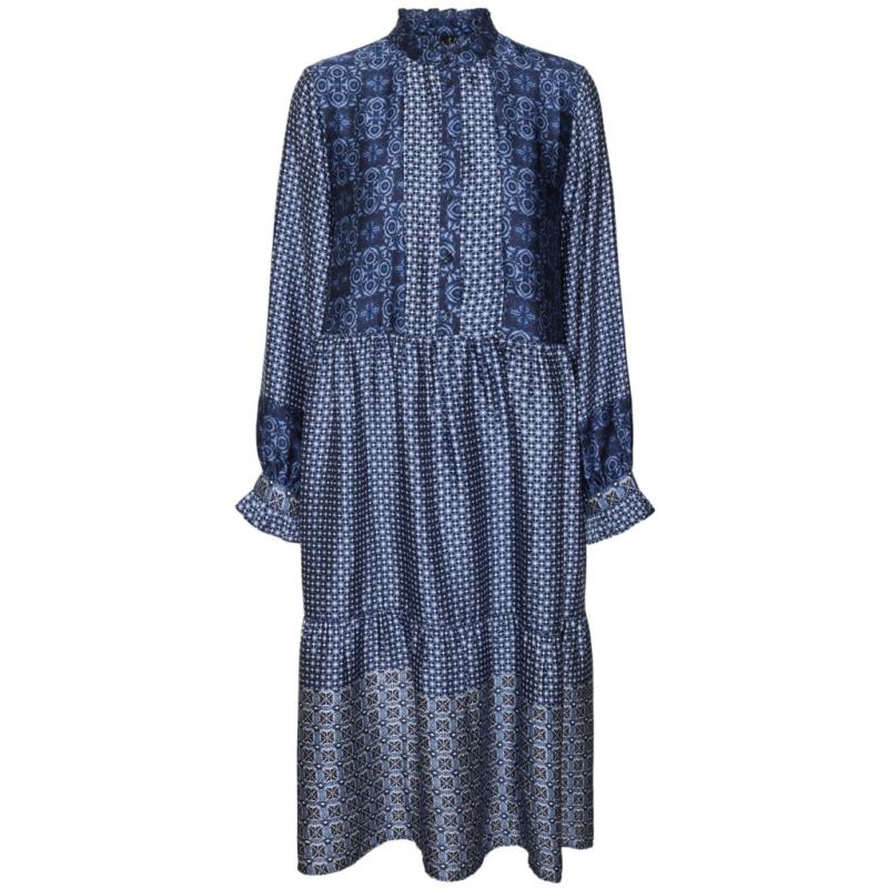 Dame Kjole Vmlevi   Snow White Dark Blue Palma fra Vero Moda